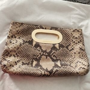 Michael Kors Snake Print Clutch